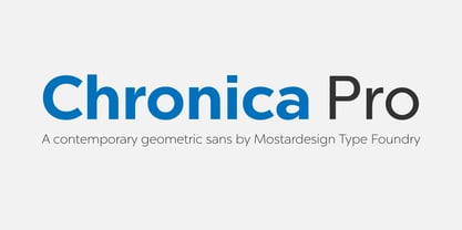 Chronica Pro Font Poster 1