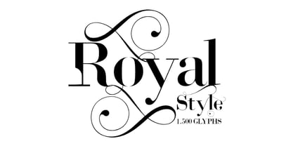 Royal Style Font Poster 1