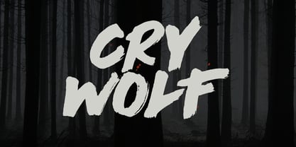 Cry Wolf Font Poster 1