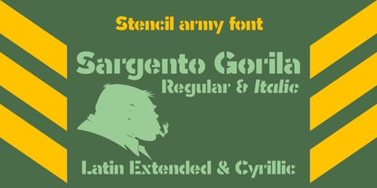 Sargento Gorila Font Poster 3