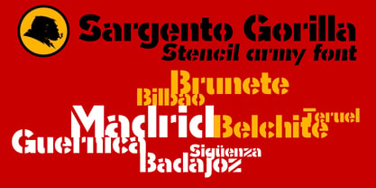 Sargento Gorila Font Poster 4