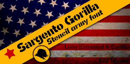 Sargento Gorila Font Poster 8