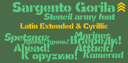 Sargento Gorila Font Poster 5