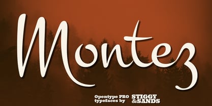 Montez Pro Font Poster 1