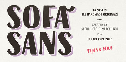 Sofa Sans Hand Font Poster 35