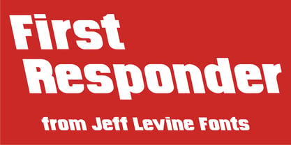 First Responder JNL Font Poster 1