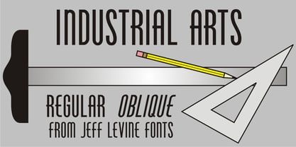 Industrial Arts JNL Font Poster 1