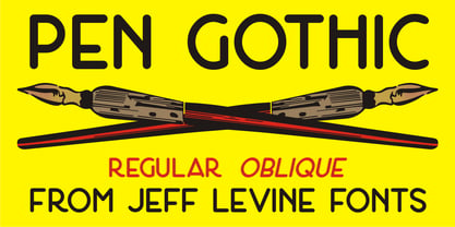 Pen Gothic JNL Font Poster 1