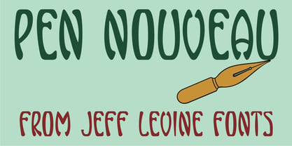 Pen Nouveau JNL Font Poster 1