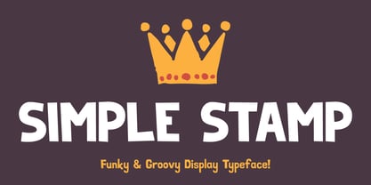Simple Stamp Font Poster 1