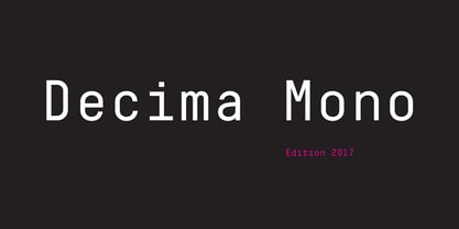 Decima Mono Police Poster 1