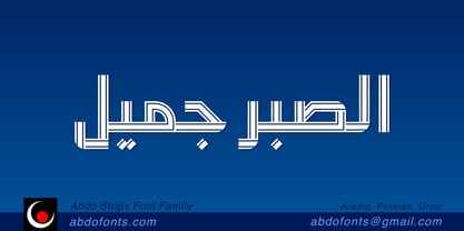 Abdo Strips Font Poster 5