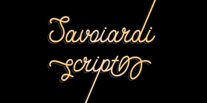 Savoiardi Font Poster 1