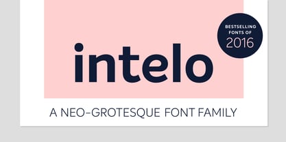 Intelo Font Poster 1