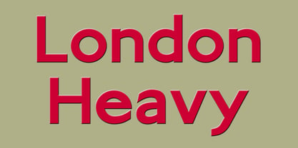 London Heavy Font Poster 1