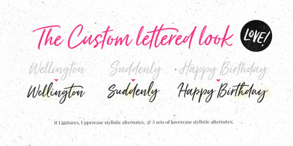 Just Lovely Font Poster 15