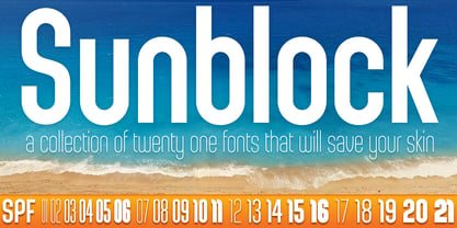Sunblock Pro Font Poster 1