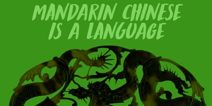 Mandarin Whispers Font Poster 5