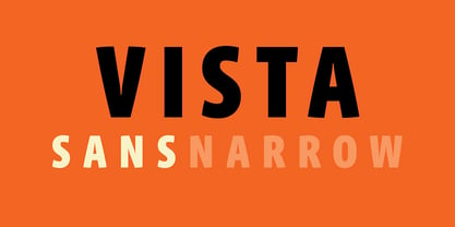 Vista Sans Narrow Police Poster 1