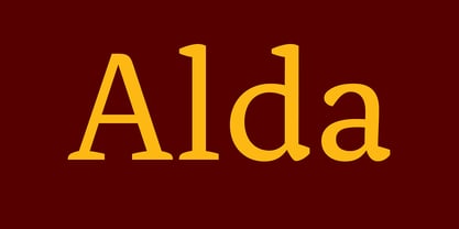 Alda Font Poster 1