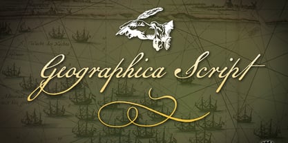 Geographica Script Font Poster 1