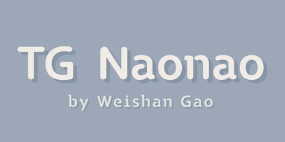TG Naonao Font Poster 1