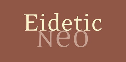 Eidetic Neo Fuente Póster 1