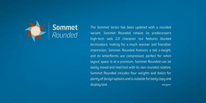 Sommet Rounded Fuente Póster 1