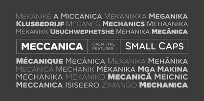 Meccanica Font Poster 8