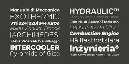 Meccanica Font Poster 5