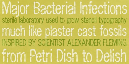 Penicillin AOE Font Poster 2