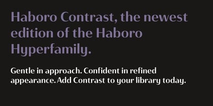 Haboro Contrast Font Poster 7