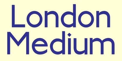 London Medium Font Poster 1