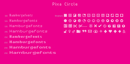 Pixa Circle Font Poster 1