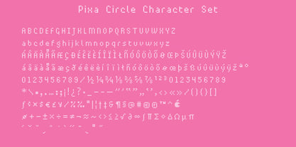 Pixa Circle Font Poster 2