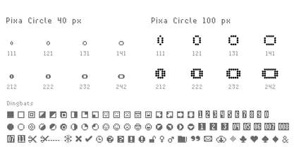 Pixa Circle Font Poster 3