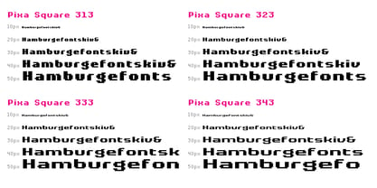 Pixa Square Font Poster 6
