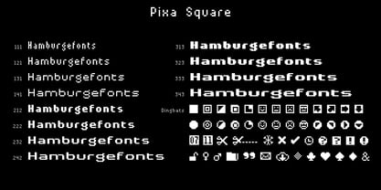 Pixa Square Font Poster 1