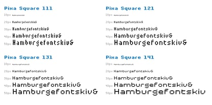 Pixa Square Font Poster 4