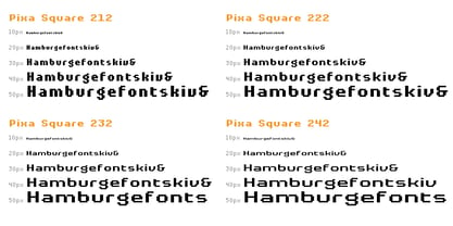 Pixa Square Font Poster 5