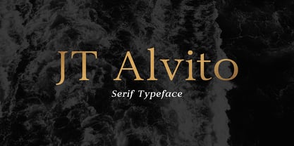 JT Alvito Font Poster 1