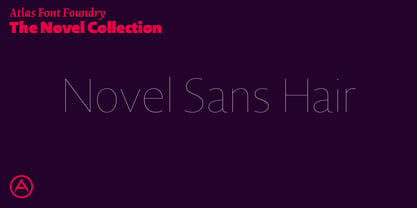 Novel Sans Hair Pro Font Poster 1