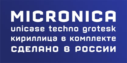 Micronica Font Poster 3