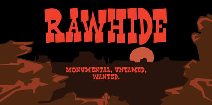 Rawhide Font Poster 1