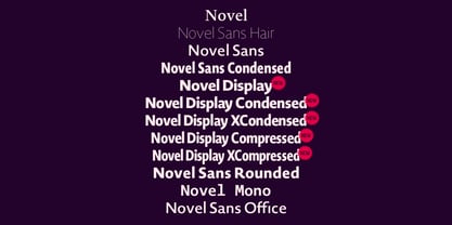 Novel Display Font Poster 8