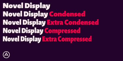 Novel Display Font Poster 1