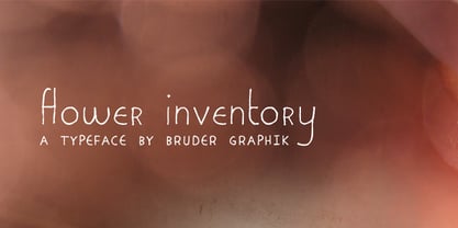 Flower Inventory Font Poster 1