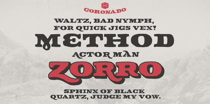 CA Coronado Font Poster 3