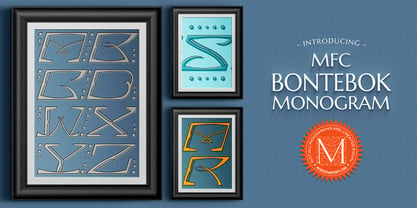 MFC Bontebok Monogram Font Poster 1