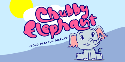 Chubby Elephant Font Poster 1